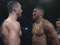 фото - Энтони Джошуа и Владимир Кличко взвесились в Лондоне: цифры и видео