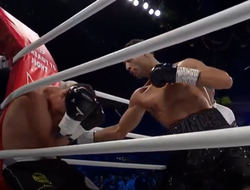 фото - Сын Хамеда дебютировал в профи с досрочной победы: видео