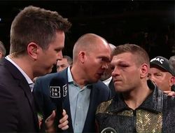 фото - Геннадий Головкин и Сергей Деревянченко — интервью после боя