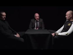 фото - «Готовился к тебе ещё с боя против Кличко». Усик и Фьюри пообщались лицом к лицу