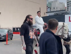 фото - Райан Гарсия прибыл на пресс-конференцию на коне, а затем мощно облажался: видео 