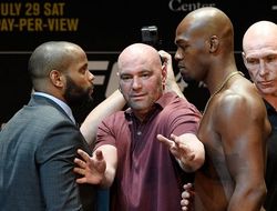 фото - Видео: Кормье, Джонс, Вудли, Майя, Жустино и Эвинджер сошлись лицом к лицу перед UFC 214