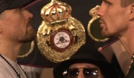 Финальная битва взглядов Усика и Верхувена перед боем: видео