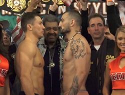 фото - Головкин и Мартиросян на весах и во время противостояния взглядов: видео