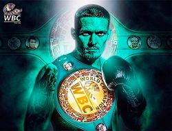 фото - Александр Усик работает на лапах с Рассом Анбером: видео