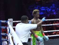 фото - Сын двукратного олимпийского чемпиона удосрочил оппонента: видео