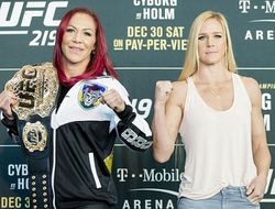 фото - Видео: Жустино и Холм на открытой тренировке и лицом к лицу перед UFC 219