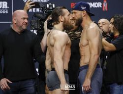 фото - Макгрегор и Серроне взвесились перед боем: результаты, фото, видео