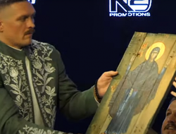фото - Воины ЗСУ подарили Усику уникальную икону: видео