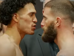 фото - Плэнт ткнул Бенавидеса пальцем в шею на взвешивании: видео