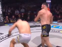 фото - Двойной чемпион Oktagon аннигилировал уволенного из UFC тяжеловеса: видео 