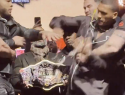 фото - Понеслась! Юбэнк разбил яйцо о лицо Бенна: видео с пресс-конференции