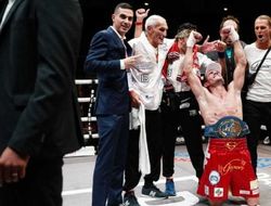 фото - 41-летний Синьяни сохранил евротитул, ярко нокаутировал местного претендента (+ видео)