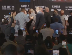 фото - Канело и Берланга завелись во время пресс-конференции. Было весело: видео