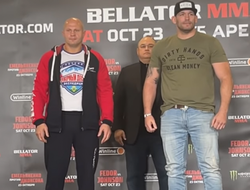 фото - Взвешивание Фёдора Емельяненко и Тимоти Джонсона: разница 13 кг