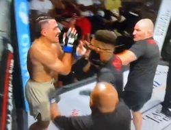 фото - Скандал! Стриклэнд ворвался в октагон и набросился с кулаками на победителя: видео