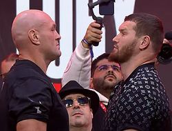 фото - Финальная битва взглядов Фьюри и Махмудова перед боем: видео