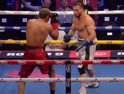 фото - Моррель падал, спорно победил Хатаева