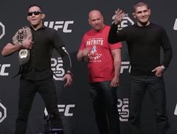 фото - Видео дня: Хабиб Нурмагомедов и Тони Фергюсон встретились лицом к лицу