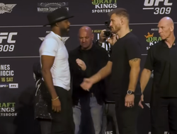 фото - Это личное! Джонс отказался пожать руку Миочичу: видео и комментарии бойцов