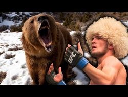 фото - Видео: Нурмагомедов борется с медведем