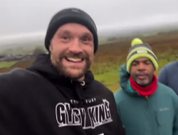 фото - Появилось фото рассечения Фьюри, из-за которого перенесли бой с Усиком