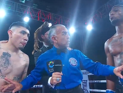 фото - Окровавленный «Рокки» не смог продолжить бой с Маттисом, но всё равно победил