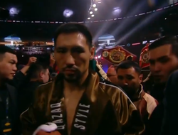 фото - Алимханулы нокаутировал Нгамиссенге: видео 