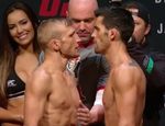Видео взвешивания перед UFC Fight Night 81: Диллэшоу–Крус, Петтис–Альварес