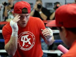 фото - Как Канело тренировался: видео работы Альвареса на водяной груше и лапах, бой Сауля с тенью