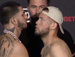 фото - Берланга облажался на весах, его соперник удивил «невероятной формой»: видео и результаты