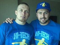 фото - «С Большим Человеком». Усик и Гвоздик — два Александра на одном кадре дня