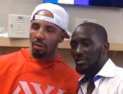 фото - «Упал — отжался». Андре Уорд проиграл Теренсу Кроуфорду в теннис: видео