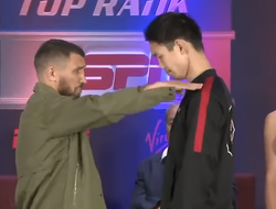 фото - Ломаченко попытался «придавить» Накатани на битве взглядов — видео