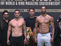 фото - Бой за титул IBF в крузервейте: Опетая и Томпсон взвесились в Лондоне — результаты, видео