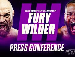 фото - Фееричная пресс-конференция Тайсона Фьюри и Деонтея Уайлдера: трансляция