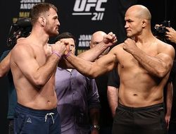 фото - Видео взвешивания UFC 211: Стипе Миочич — Джуниор дос Сантос II, Еджейчик — Андраде