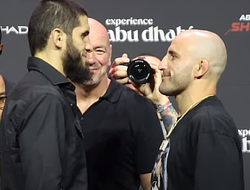 фото - Битвы взглядов перед UFC 294: Махачев – Волкановски 2, Чимаев – Усман. Видео