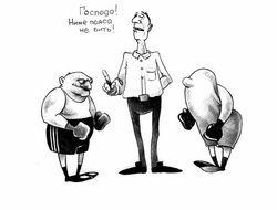 фото - Курьёзное видео: «наехавший» на рефери боксёр получил по заслугам