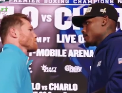 фото - Битва взглядов Канело и Чарло на финальной пресс-конференции: видео