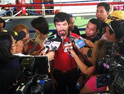 фото - Пакьяо сделал вес за месяц до боя с Элджиери