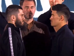 фото - Битва взглядов Бетербиева и Бивола на финальной пресс-конференции: видео