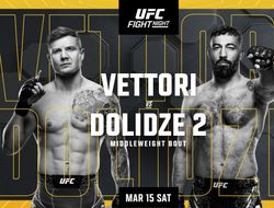 фото - Полный кард UFC Fight Night 254: Веттори-Долидзе 2. Все бои шоу 15 марта