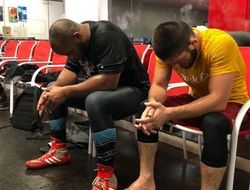 фото - Ломаченко с грушей, Хабиб о Кормье, нокауты Шугара Рэя Леонарда — соцсети