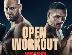 фото - Прямая трансляция: открытая тренировка Усика и Фьюри перед боем