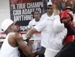 фото - Дичь дня: Мейвезер выложил в сеть спарринг Дэвиса и Хэйни — зацените видео