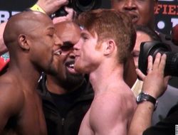 фото - Видеозапись взвешивания Мэйуэзера, Альвареса, Гарсии и Маттиссе