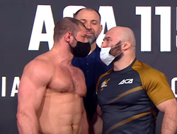 фото - Магомед Исмаилов и Иван Штырков прошли взвешивание: цифры, битва взглядов, видео