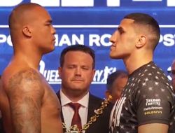 фото - Уордли, Хуни, нокаутёр Хиса и экс-претендент Перес взвесились в Англии: цифры и видео