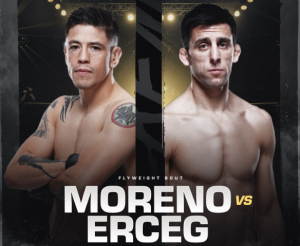 Полный кард UFC on ESPN 64: Морено – Эрцег. Все бои шоу 29 марта